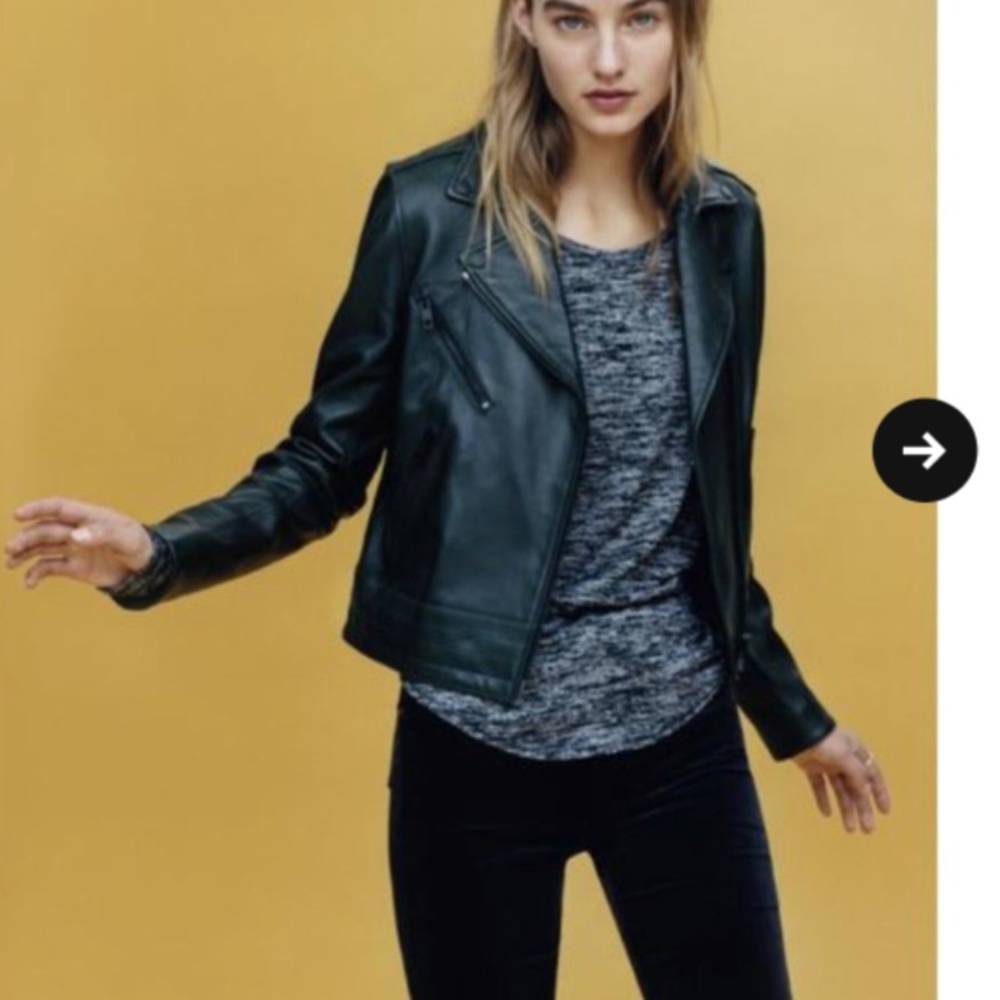 Rag & Bone leather Mercer Jacket XXS